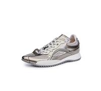 100junzidao Baskets à Semelle épaisse pour Femmes Plateforme en Cuir Peplum Chaussures de Tennis et de Marche décontractées rétro Classiques Lacets Mesh Respirant Chaussures de Papa