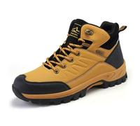 100junzidao Bottes de randonnée à Tige Haute, Chaussures de Marche et de Trekking imperméables pour Le Printemps et l'automne, Chaussures d'entraînement légères pour Les Voyages Jaune 42