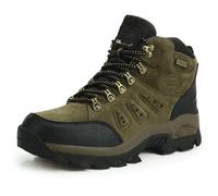 100junzidao Bottes de Randonnée Extérieur à Tige Haute - Chaussures de Marche Sportives Style Couple Légères Imperméables, Anti-Dérapantes pour Sentiers de Montagne et Escalade