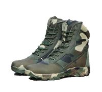 100junzidao Bottes de Randonnée Imperméables pour Femmes, Chaussures de Trekking à Tige Haute Camouflage, Chaussures d'Entraînement de Combat Tout-Terrain pour Hommes Extérieur/Escalade