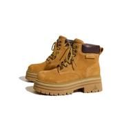 100junzidao Bottines Courtes à Semelle épaisse pour Femmes Petite Augmentation de Taille Fashion Bout renforcé Anti-Choc Semelle antidérapante en Caoutchouc légères pour la Marche