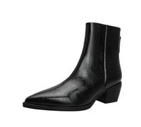 100junzidao Bottines Vintage pour Femmes - Bout Pointu français et Talon épais avec Fermeture éclair arrière, imperméables et antidérapantes pour Le Travail, Les trajets Quotidiens et la Vie en Ville