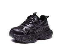 100junzidao Chaussures de Marche légères pour Femmes Chaussures à Plateforme de Course Confortables antidérapantes Classiques à Lacets de Tennis de Sport en Plein air