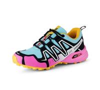 100junzidao Chaussures de randonnée pour Femmes Chaussures de Marche imperméables Basses Trail Running Entraînement pour l'escalade Baskets Rose 38