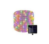 100led ruban lumineux solaire lampes de corde, kingcoo étanche 39ft 12m fil de cuivre extérieur tube rope guirlande lumineuse pour noël jardin cour