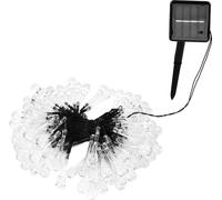 100LEDs String Lights Solar Powered Fairy Lamp 12m/39.3ft Waterproof Drop Shape for Patio Lawn Party DecorColorful Light