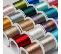 100M 0.2Mm Corde À 3 Brins Nylon Satin Noeud Soyeux Macramé Cordon Perles Tressé Bracelet Chaîne Fil