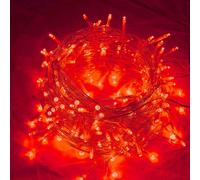100M 1000LEDs, 8 modes d'éclairage, IP44 étanche LED Noël Guirlande lumineuse, lumière de bande de jardin, lumière de décoration intérieure, éclairage de fête, rouge