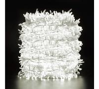 100M 2000LEDs, 8 modes d'éclairage, IP44 Guirlande lumineuse de Noël à LED étanche, lumière de bande de jardin, lumière de décoration intérieure, éclairage de fête, blanc