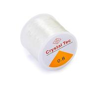 100m Fil en Nylon Transparent 0.8mm Fil de Perles Invisible Cordon en Nylon Transparent pour Décoration de Noël, Fabrication de Bracelet, Coudre Passe-Temps