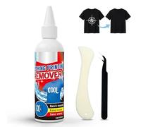 100ml Dissolvant Rapide D'adhésif,enlève les adhésifs, puissant dissolvant de résidus, élimination facile, douce et rapide,pour Éliminer les Erreurs D'impression sur les Textiles(1 pièce)