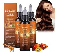 100ml Huile De B-atana Huile De Graines De Citrouille Pour La Croissance Des Cheveux, B-atana Avec Huile De Romarin, Huile De Ricin Pour Des Cheveux Sains (100ml, 3PCS)