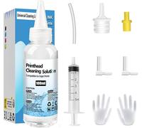 100Ml Kit Nettoyage Tête D'Impression, Nettoyeur De Buse, Nettoyant D'Imprimante Compatible Avec Epson, Hp, Canon, Samsung Et Kodak Epson Hp Canon Brother 100Ml Kit Nettoyeur Buse