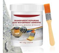 100ml Liquide D Étanchéité Imperméable Transparent,Agent De Revêtement Étanche,Agent De Réparation Des Murs,Colle-Mastic Pour Salle De Bain,Murs Extérieurs Et Toits,Avec Un Pinceau