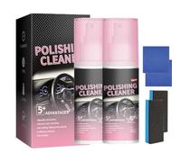 100ml Polishing Cleaner, Total Interior Detailer Spray, Polishing Cleaner Car Interior Spray, Portable Waterless for Vehicle Detailing (2pcs)