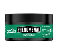 got2b Phenomenal Texture Clay Tenue 5 (100 ml), cire capillaire pour homme donne un style coiffeur mat phénoménal, convient aux cheveux plus courts, formule végétalienne