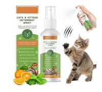100ML Spray Répulsif Chat,Spray Anti Griffure Chat pour Éloigner Les Animaux de Compagnie des Zones Limites,Protéger Meubles,Canapé