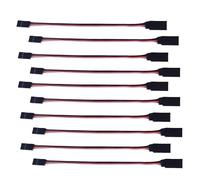 100mm/150mm/200mm/300mm/500mm RC Servo ExtensionCord Cable Wire Lead JR For Rc Helicopter Rc Drone(10pcs 15cm)