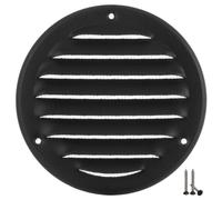 Ø 100mm Anthracite Métal Grille de Ventilation - Grille D'aération avec Moustiquaire
