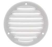 Ø 100mm Blanc Métal Grille de Ventilation - Grille D'aération avec Moustiquaire
