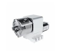 100mm Center Height High Precision CNC Rotary A Axis With 22mm Though-hole K12 4 Jaw Chuck and Nema23 2N Stepper electronic starter NWPNLXEA(4 Jaw)