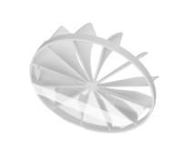 Ø 100mm Clapet Anti-retour pour Ventilateur Mural/Clapet Anti-retour pour Tuyau de Ventilation - Plastique - Blanc