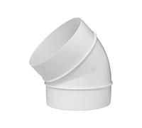 Ø 100mm Coude à 45° pour Conduit Rond - Connecteur Tube Rond - Plastique PVC