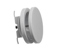 Ø 100mm Diffuseur d'alimentation en Air - Valve à Disque Réglable - Grille de Ventilation Ronde en Acier - Blanc