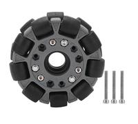 100mm, Doppelte Kunststoff, Omnidirektionale Räder, Belastung 20KG, für Plattform-Roboter-Kit 14049