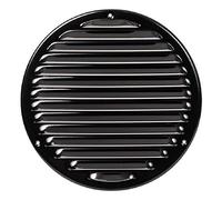 100mm Grille de Ventilation avec Moustiquaire - Grille D'aération - Plastique ABS Noir