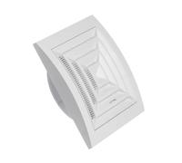 Ø 100mm Grille de Ventilation avec Moustiquaire - Grille D'aération pour Plafond - Plastique ABS Blanc