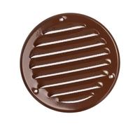 Ø 100mm Grille de Ventilation avec Moustiquaire - Grilles d'aération en Métal - Marron