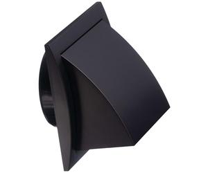 Ø 100mm Grille de Ventilation avec Protection contre la Pluie et le Vent - Grille D'aération avec Clapet Anti-retour - Plastique ABS Anthracite
