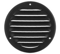 Ø 100mm Grille de Ventilation en Acier Anthracite avec Moustiquaire - Grilles d'aération Métallique