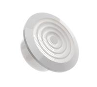 Ø 100mm Grille de Ventilation Ronde de Plafond avec Moustiquaire - Plastique ABS Blanc