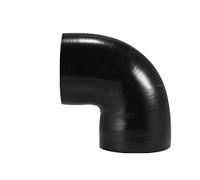 100mm Longueur 13-16mm 16-19mm 51mm-76mm 16-22mm Coude À 90 Degrés Silicone Tuyau Coupleur Intercooler Tube Tuyau Tuyau D'admission(63mm Black)
