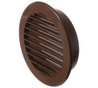 Ø 100mm Marron Grille de Ventilation en Plastique - Grill D'aération Ronde