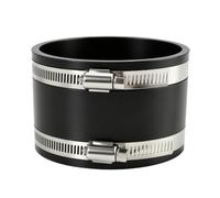 100mm Raccord Flexible en Caoutchouc,manchon De Raccordement,avec 2 Colliers De Serrage en Acier Inoxydable, Flexible Sleeve, UN Filtre À Charbon Actif Et UN Raccord Pour Conduit De Ventilation