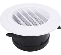 100mm Round Vent Cover 4 Inch ABS Exhaust Vent Oblique Louver Grille Cover for Bathroom Office