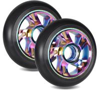100mm Scooter Replacement Wheels Pro Stunt Scooter Wheels Colorful Aluminum Alloy Scooter Accessories City Scooter Replacement Wheels For Freestyle Scooter