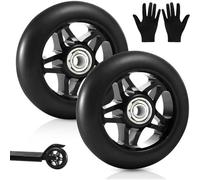 100mm Scooter Wheels, 2 Pieces Scooter Wheels, Scooter Wheels, Replacement Wheels With Abec 9 Ball Bearings, For Rocking Cars, Extreme Cars, Scooters