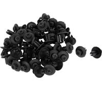 100pc Rivet plastique noir trou 8,5 mm Garniture bas caisse pare-chocs