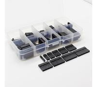 100pc sets Kit with box 1P/2P/3P/4P/5P/6P/7P/8P/9P/ 10Pin Housing Shell Terminal Jumper Wire Connector set