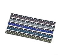 100pcs 0805 pour SMD LED Light Assortment Kit avec 5 Valeurs Rouge Blanc Vert Bleu Jaune pour Composants Électroniques Remplacement et Projets