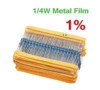 100pcs 1/4W 1R~22M 1% Metal Film Resistor 1K 1.5K 2.2K 4.7K 10K 22K 47K 100K 100 220 1K5 2K2 4K7 Ohm Resistance NWPNLXEA(7.5K)