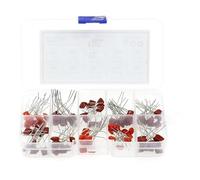 100pcs 10 Values CBB Capacitor Set Metallized Polyester Film Capacitors Assortment Kit 10nF~470nF 22NF 47NF 100NF 0.47uf .1uf Capacitance Meters