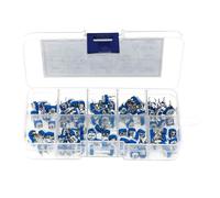 100Pcs 10 Values Variable Resistor 500R To 1M RM065 Carbon Film Horizontal Trimpot Potentiometer Assortment Kit NWPNLXEA