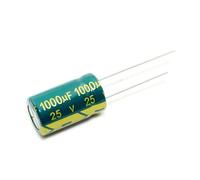 100PCS 1000UF 25V 25V1000UF Aluminum Electrolytic Capacitor high-frequency 10X17MM AUOQKQUT