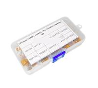 100Pcs 10Value 16V 1UF-100UF Tantalum Capacitor Assorted Kit Box Assorstment 16V/1UF 16V/2.2UF 16V/3.3UF 33UF 47UF 100UF AUOQKQUT
