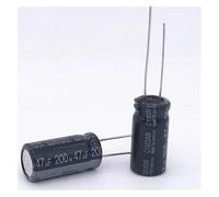 100PCS 200V47uf electrolytic capacitors and 47UF 200V 13X20mm MQXFCZUX